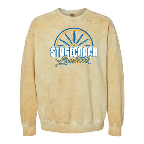 Stagecoach Livestock - Colorblast Crewneck - Unisex - Citrine