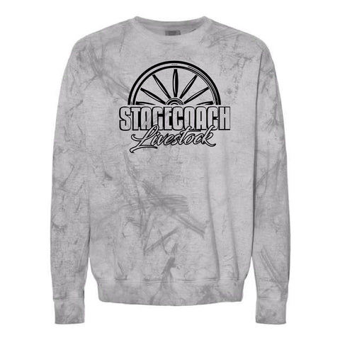 Stagecoach Livestock - Colorblast Crewneck - Unisex - Smoke
