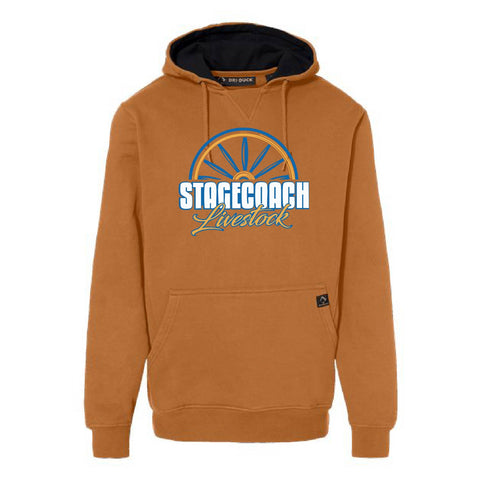 Stagecoach Livestock - Fleece Hooded Sweatshirt - Unisex - Saddle