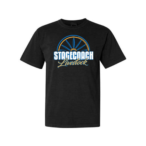 Stagecoach Livestock - Garment Dyed Tee - Unisex - Black