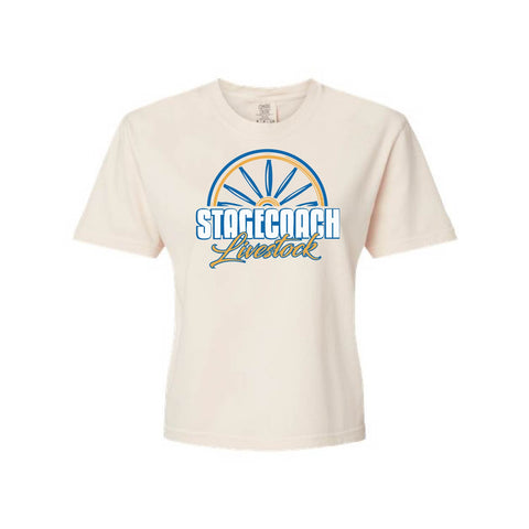 Stagecoach Livestock - Womens Tee - Womens - Ivory