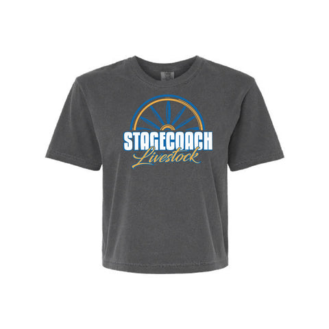 Stagecoach Livestock - Boxy Tee - Womens - Pepper