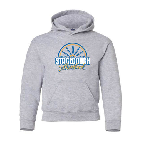 Stagecoach Livestock - Fleece Hooded Sweatshirt - Youth - Sport Grey