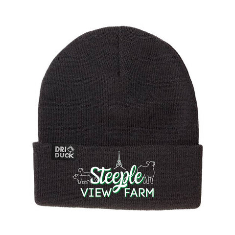 Steeple View Farm - Cuffed Beanie - Black