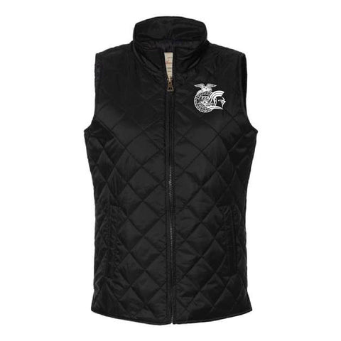 Stone Ridge FFA - Quilted Vest - Womens - Black