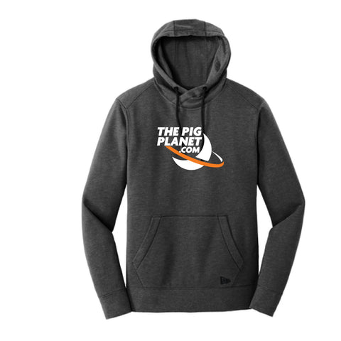 Pig Planet - Tri-Blend Fleece  Hoodie - Black Heather - Unisex