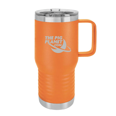 Pig Planet - 20oz Travel Mug - Orange