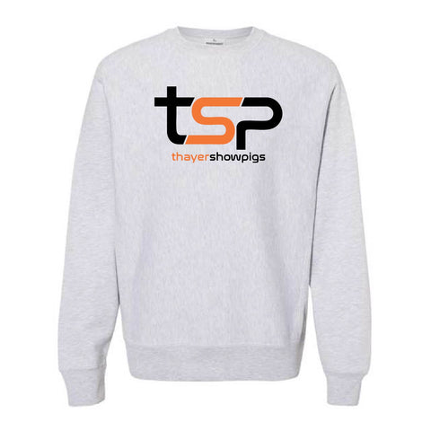 Thayer Showpigs - CrossGrain Crewneck - Unisex - Grey Heather