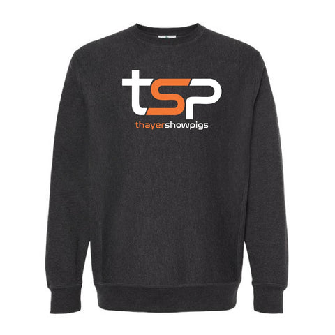 Thayer Showpigs - CrossGrain Crewneck - Unisex - Charcoal Heather