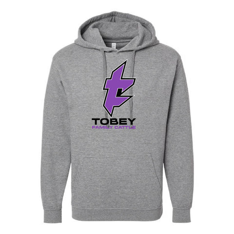 Tobey - Fleece Hoodie  - Unisex - Granite Heather