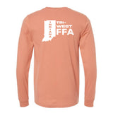 Tri-West FFA - Jersey Long Sleeve Tee - Unisex - Terracotta