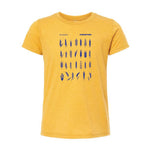 Tri County Farm 2 Fork - Youth Tshirt- Mustard Triblend
