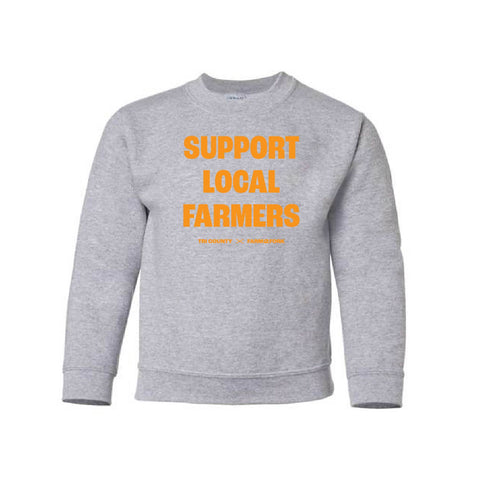 Tri County Farm 2 Fork - Youth Crew - Sport Grey