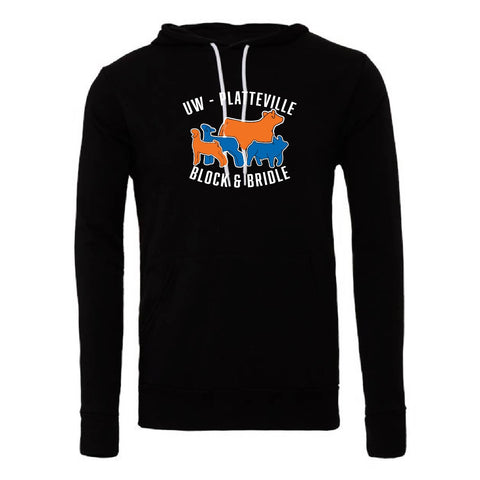 UW-Platteville Block & Bidle 25 - Sponge Fleece Hoodie - Unisex - Black