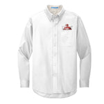 UWRF Block and Bridle - Long Sleeve Easy Care Shirt - Unisex - White/Light Stone