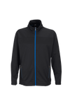 Branded Show Gear - Vantage 3275 - Mens Brushed Back Micro-Fleece Full Zip - Black/Royal