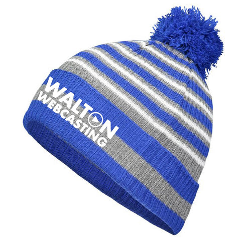 Walton Webcasting 2025 - Spirit Pom Beanie - Royal/Heather