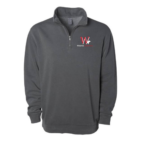 Webster Livestock - Pigment Dyed1/4 Zip - Unisex - Black
