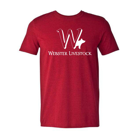 webster Livestock - SoftStyle Tee - Unisex - Antique Cherry Red