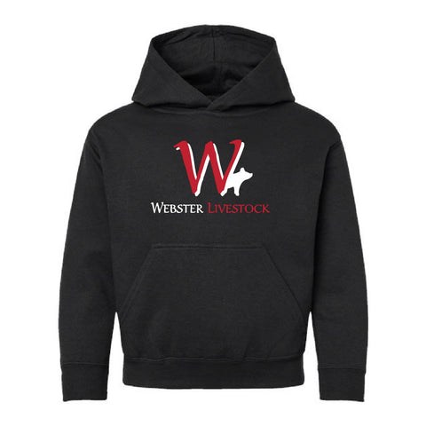 Webster Livestock - Fleece Hoodie - Youth - Blsck