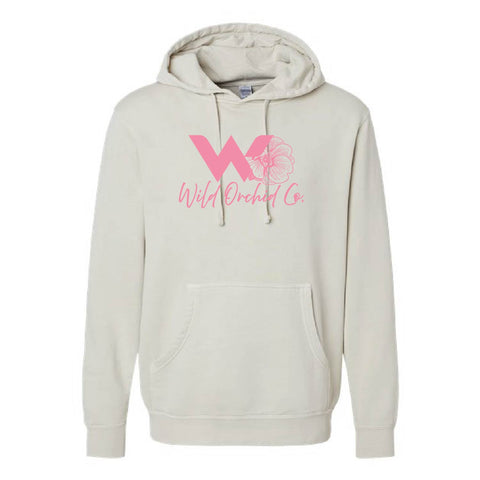 Wild Orchid Co - Pigment Dyed Hoodie - Unisex - Ivory