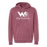 Wild Orchid Co - Pigment Dyed Hoodie - Unisex - Maroon