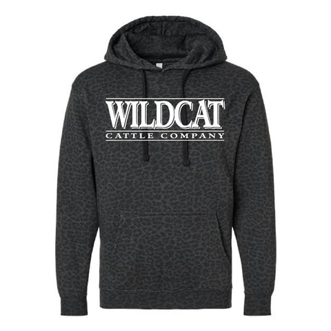 Wildcat 25 - Fleece Hoodie - Unisex - Black Leopard