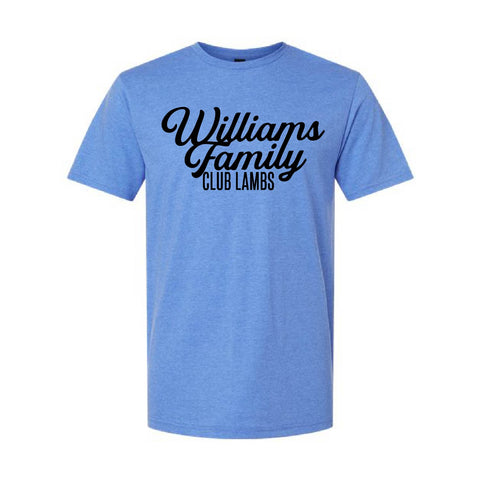 Williams Family Club Lambs - SoftStyle Tee - Unisex - Heather Royal