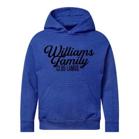 Williams Family Club Lambs - Fleece Hoodie - Youth - Vintage Royal