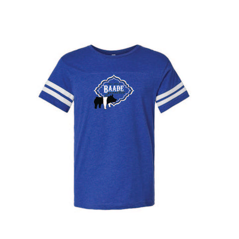 Baade Genetics 25 - Football Jersey Tee - Adult - Vintage Royal/White