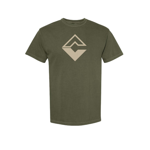 Diamond C Genetics - 2025 - Garment-Dyed Heavyweight Short Sleeve T-Shirt - Sage - Adult/Unisex
