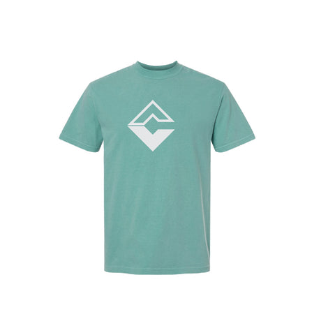 Diamond C Genetics - 2025 - Garment-Dyed Heavyweight Short Sleeve T-Shirt - Seafoam - Adult/Unisex