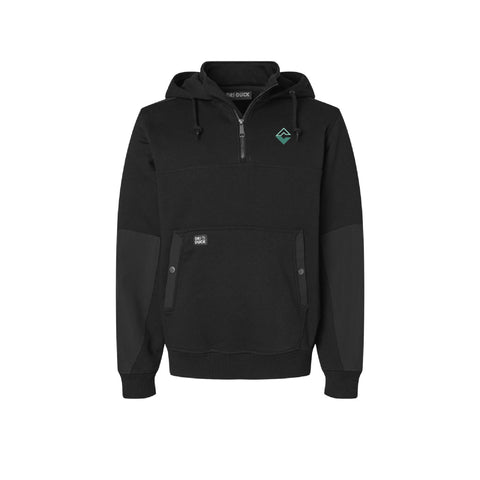 Diamond C Genetics - 2025 - Mission Quaterzip Hooded Pullover -Black - Adult/Unisex