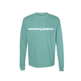 Diamond C Genetics - 2025 - Garment-Dyed Heavyweight Long Sleeve T-Shirt - Seafoam - Adult/Unisex