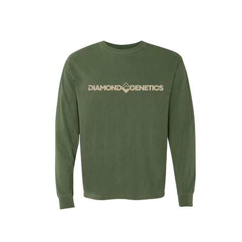 Diamond C Genetics - 2025 - Garment-Dyed Heavyweight Long Sleeve T-Shirt - Hemp - Adult/Unisex