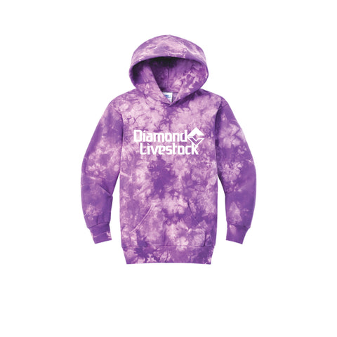 Diamond C Livestock - 2025 - Tie-Dye Sweatshirt - Purple - Youth
