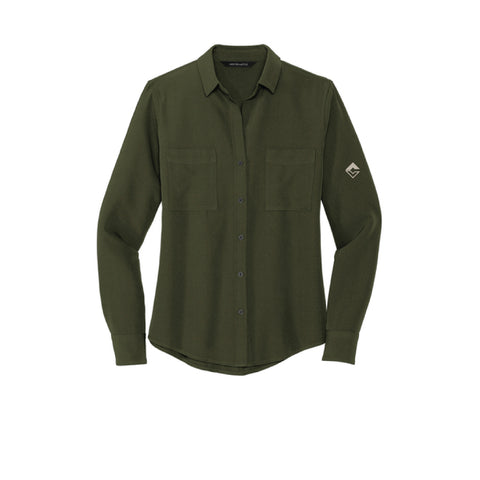 Diamond C Livestock - 2025 - Long Sleeve Blouse-Townsend Green - Womens