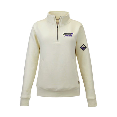 Diamond C Livestock - 2025 - Rockridge Quarter-Zip - Ivory- Womens