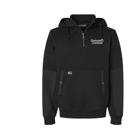 Diamond C Livestock - 2025 - Mission Quaterzip Hooded Pullover -Black - Adult/Unisex