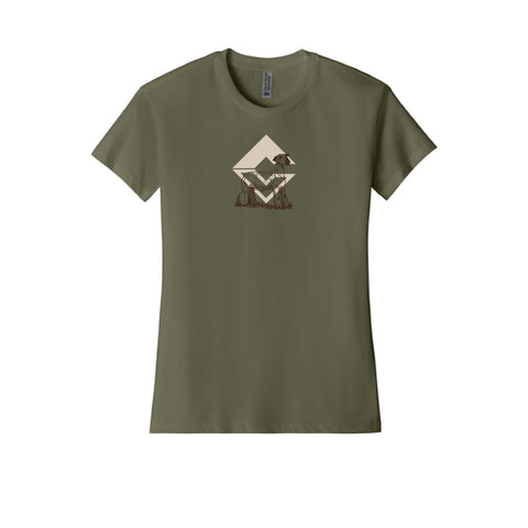 Diamond C Livestock - 2025 - CVC Relaxed T-Shirt - Military Green - Womens - Collective