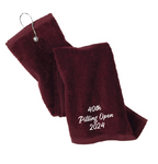 Pilling Open - Golf Towel - Maroon