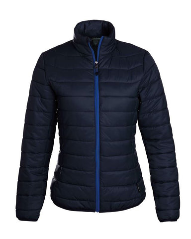Branded Inventory - Landway Womens Lightweight Puffer - Navy/Electric Blue