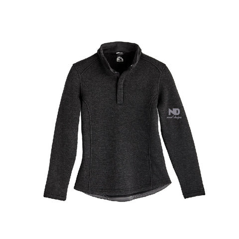 Novel Designs - Womens Quarter Zip - Black