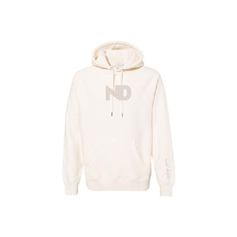 Novel Designs - Embossed Adult Hoodie - Bone