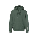 Novel Designs - Embossed Adult Hoodie - Alpine Green