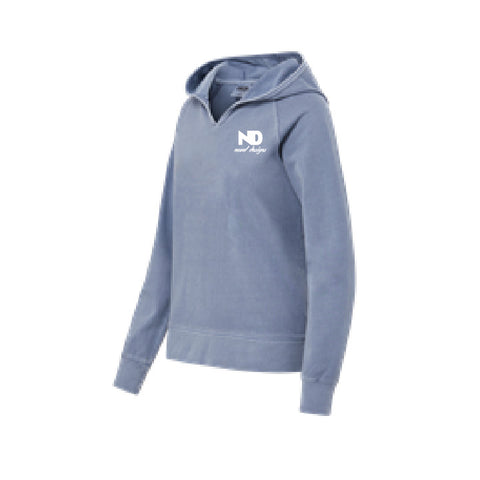 Novel Designs - Womens Coastal Hoodie - Oxford Blue