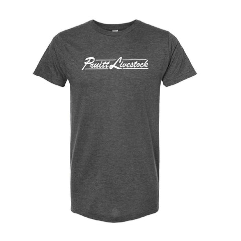 Pruitt 25 - Fine Jersey Tee - Youth & Adult - Heather Charcoal