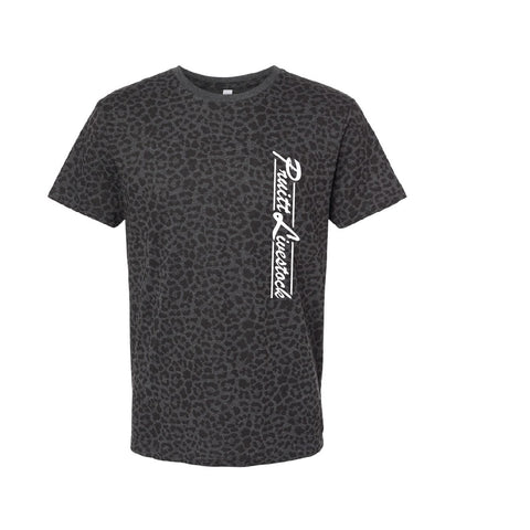 Pruitt 25 - Black Leopard Tee - Youth & Adult