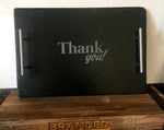 Engraved Slate Cheese Serving Tray