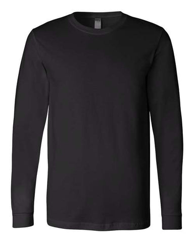 Branded  - Bella Long Sleeve Jersey Tee - 3501 - Black - Unisex